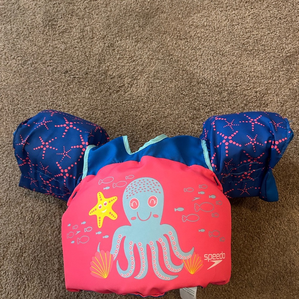 *Speedo Kids Swim Vest - Pink and Blue - Picture 8 of 8